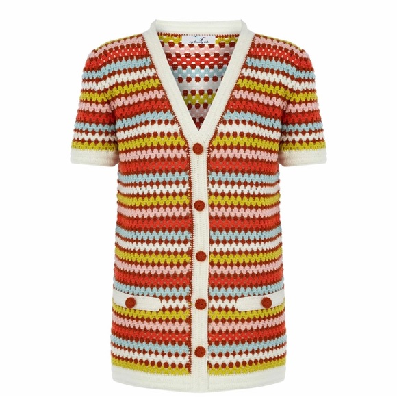 My Beachy Side crochet striped cardigan - Picture 2 of 7